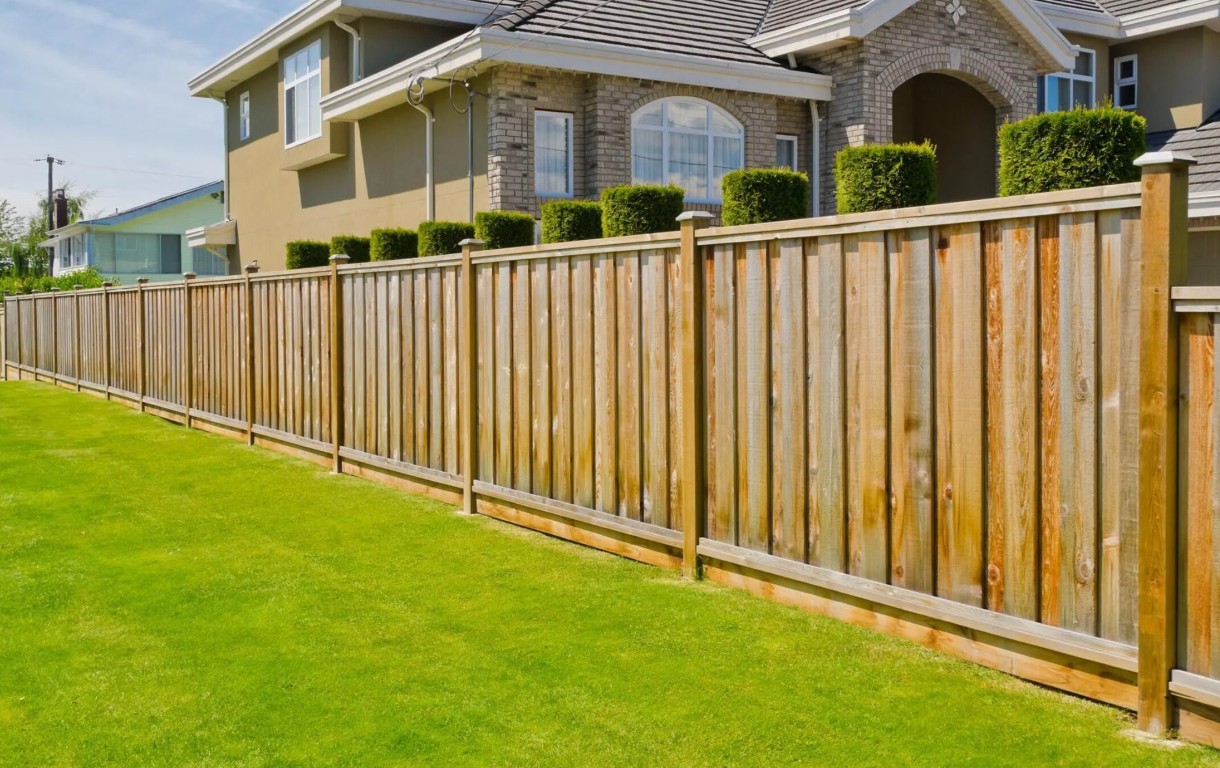 Long-lasting natural wood fence installation in Torrington, CT
